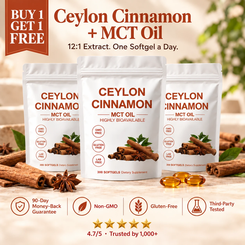 MOTS Ceylon Cinnamon + MCT Oil bundle, buy 2 get 1 free